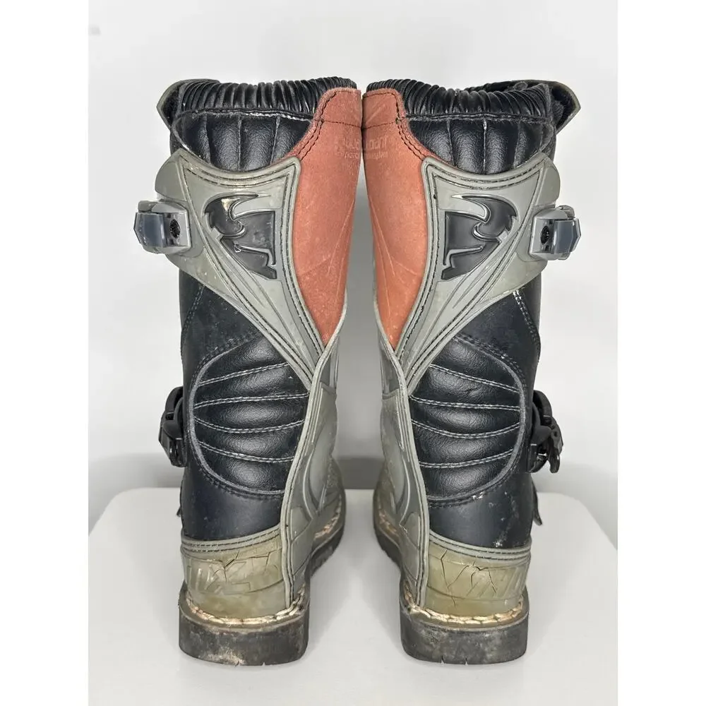1990s Thor Quadrant Motocross Boots Black MX ATV Riding Kids 3